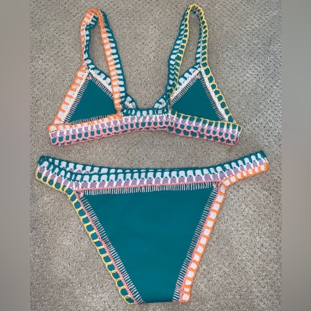 Kiini Liv Bikini Set in Jade Multi Color Size Medium/Large - Picture 3 of 8